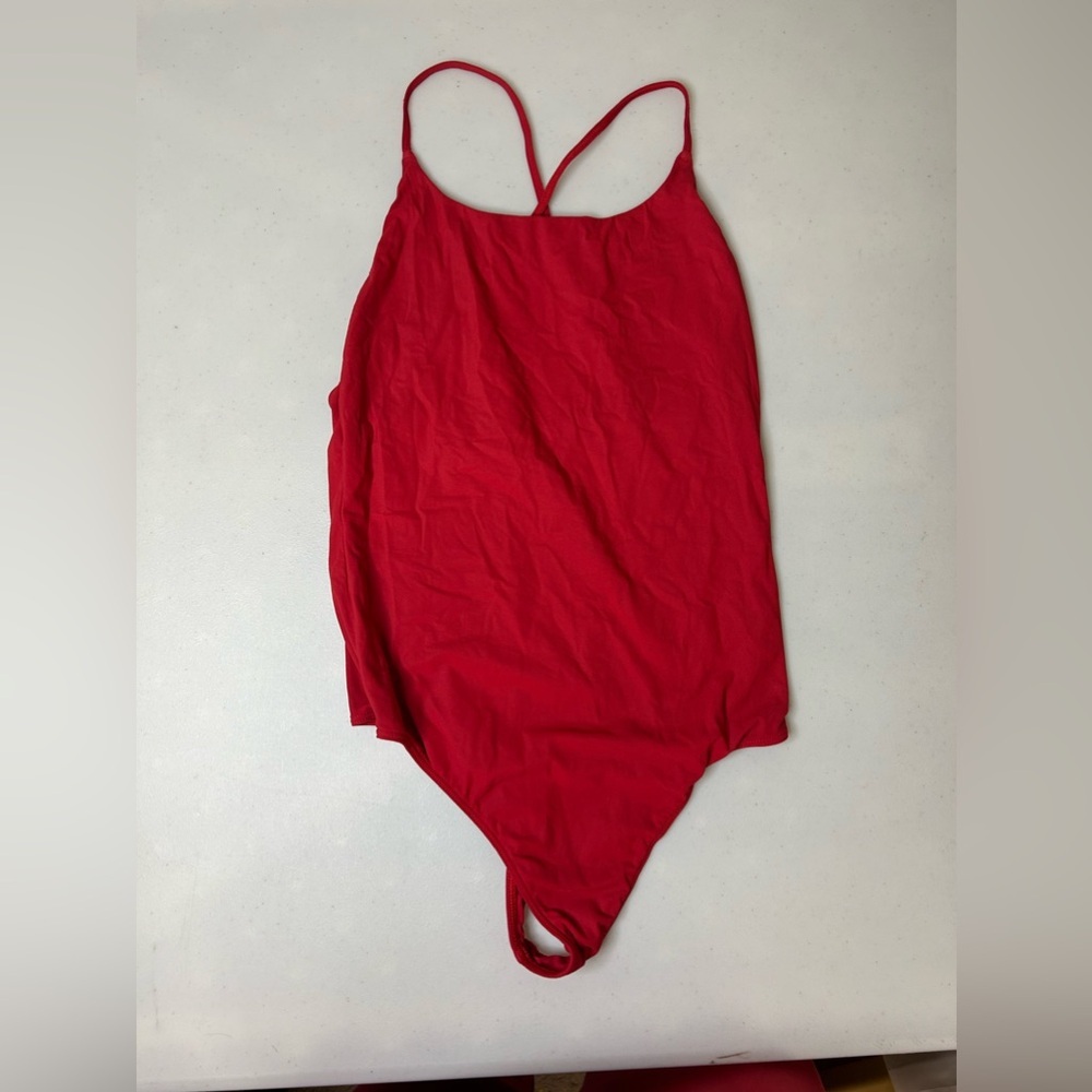 Aritzia Red Bodysuit
